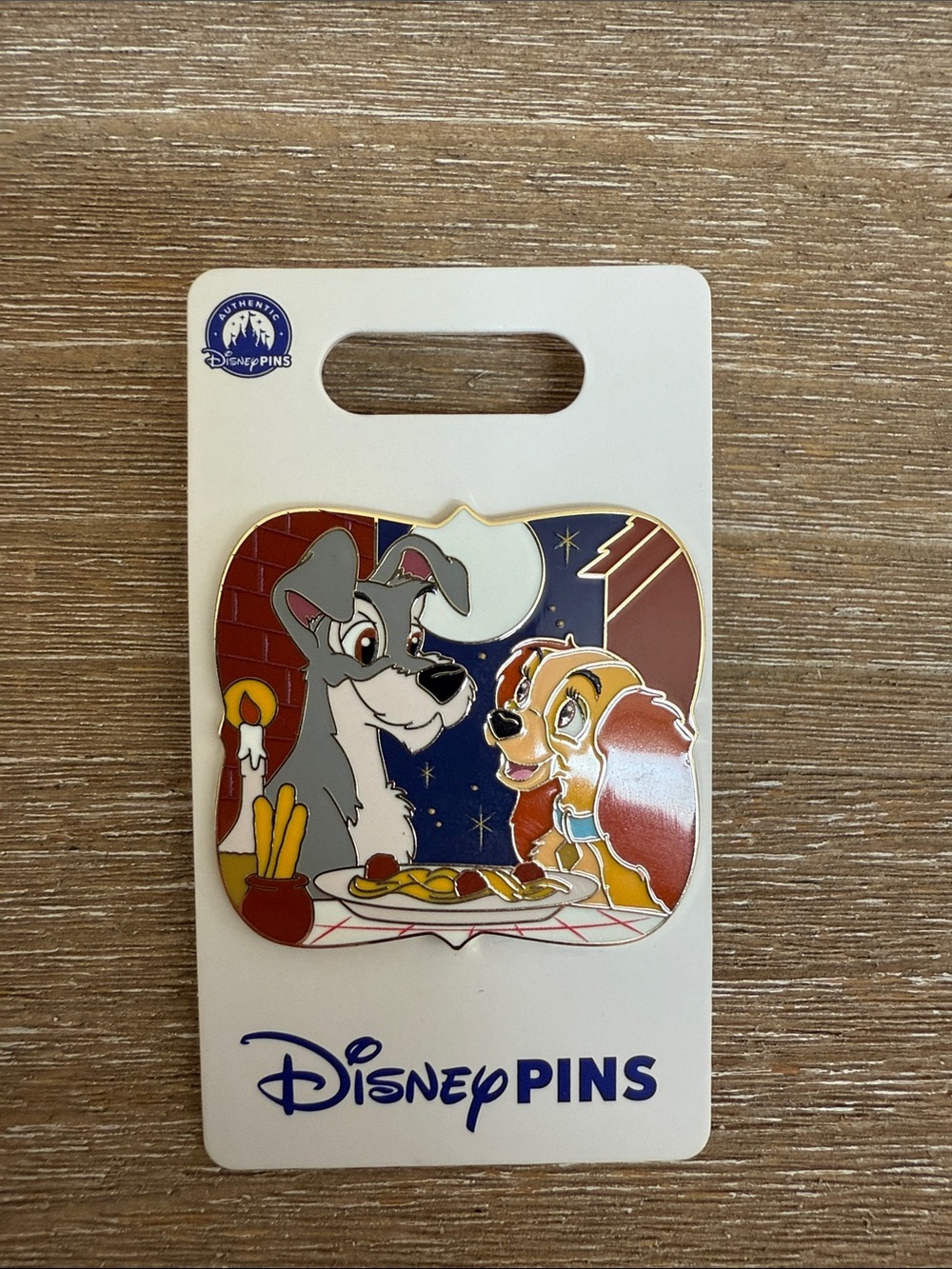 Disney Lady and the Tramp Enamel Pin - Multicolor
